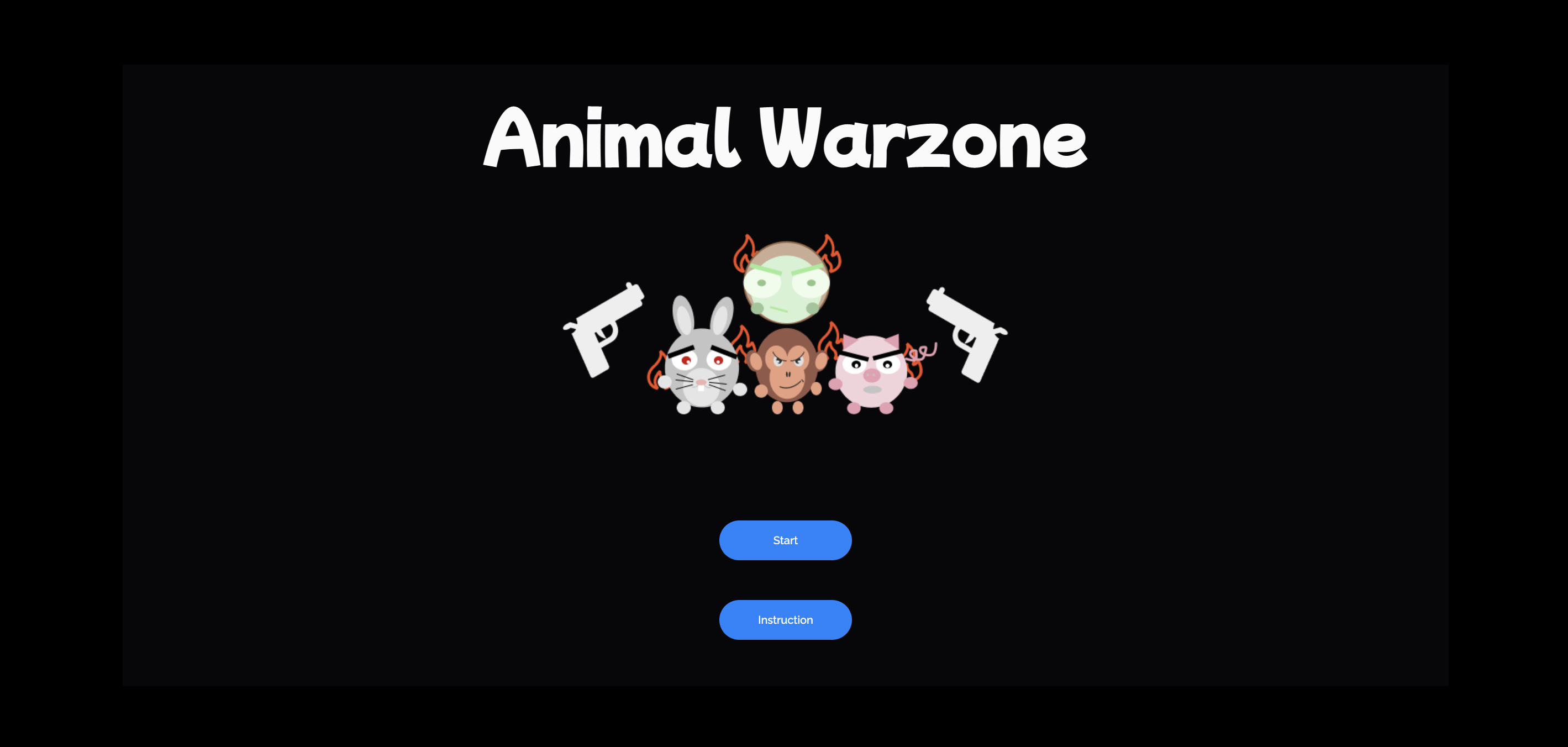  Animal Warzone - a game made in typescript and p5